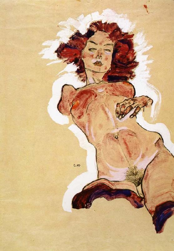 Egon Schiele Female Nude France oil painting art